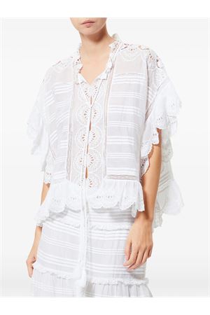 Maglia In Stile Caftano Payton In Cotone E Pizzo Floreale MARANT ÉTOILE | HT0768FAD1J05E20WH